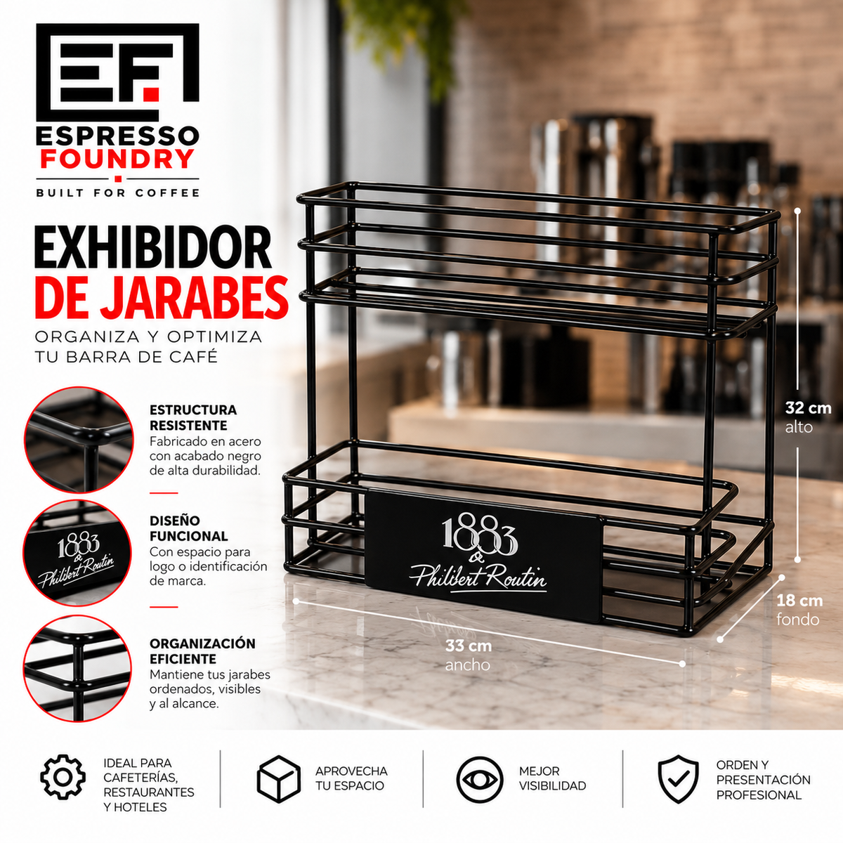 Exhibidor para Botellas 1883