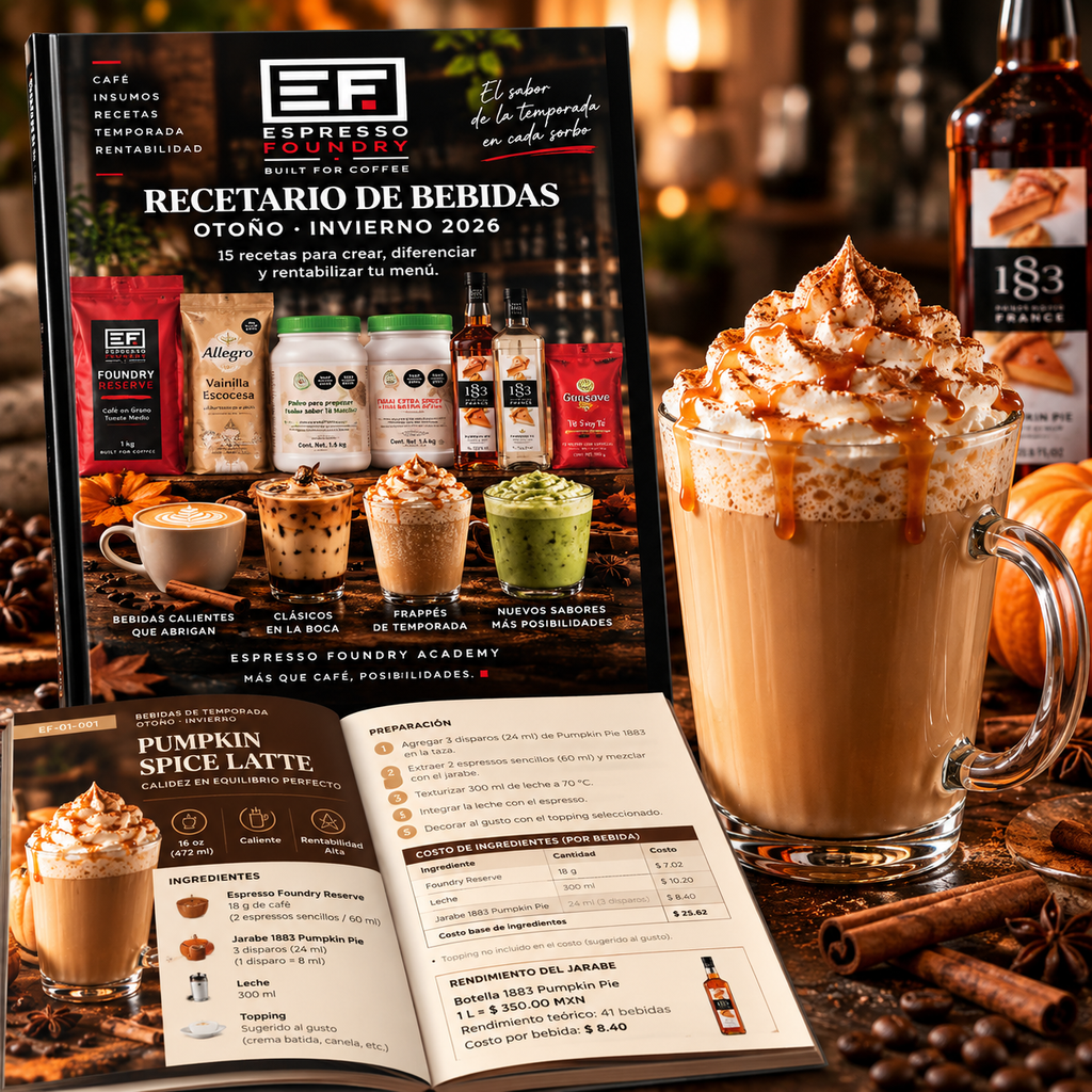 Recetario Otoño Invierno: 15 Bebidas de Café en Tendencia